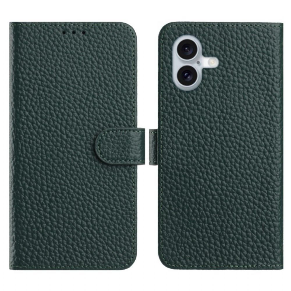 Leren Hoesje Voor iPhone 17 Echt Leer