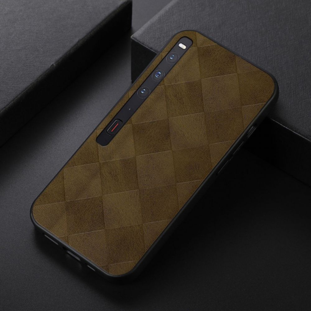 Cover Hoesje Huawei Mate XS 2 Telefoonhoesje Kunstleer Met Ruitpatroon