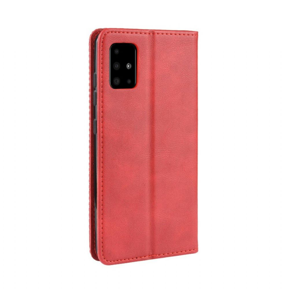 Bescherming Hoesje voor Samsung Galaxy S20 Folio-hoesje Vintage Gestileerd Leereffect