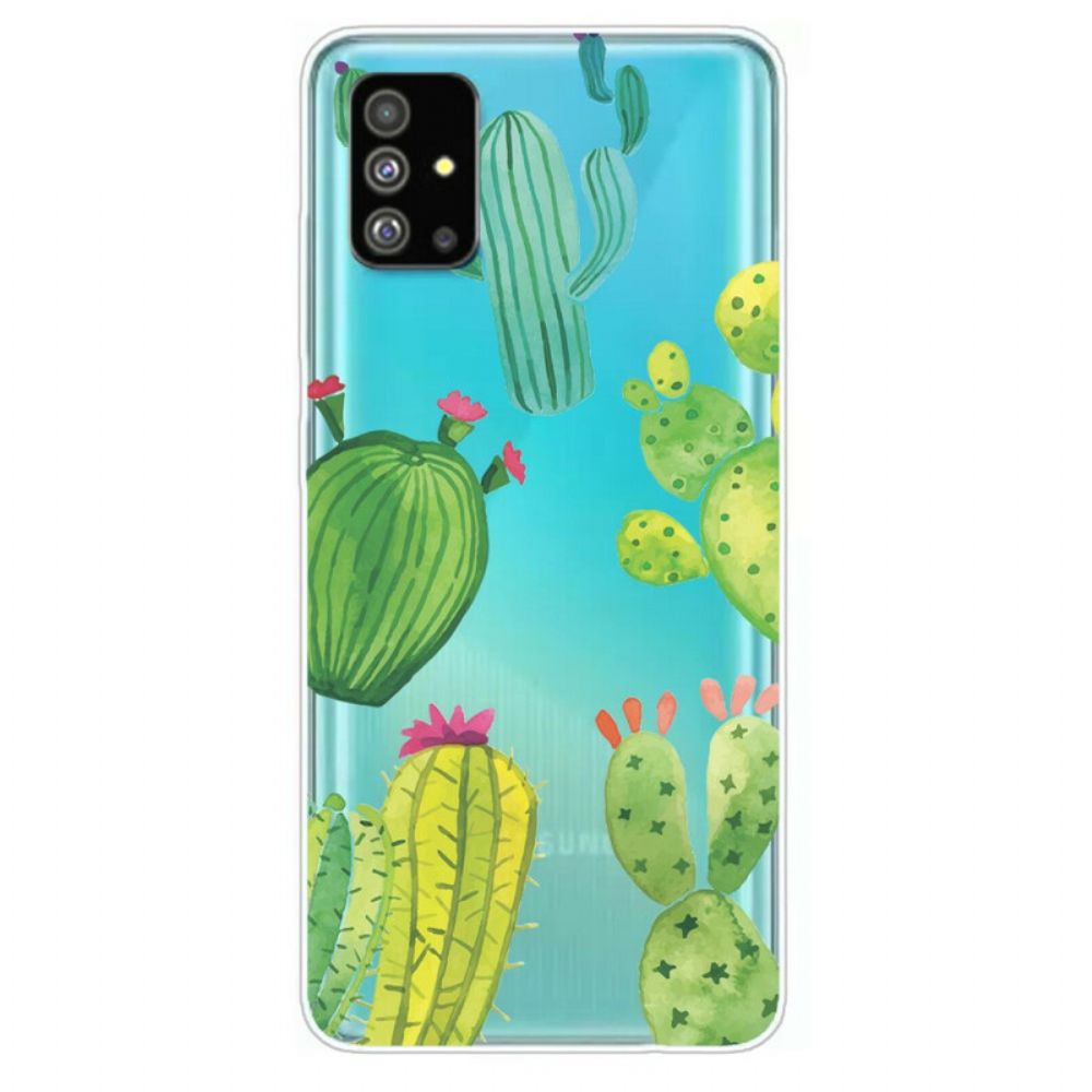 Hoesje voor Samsung Galaxy S20 Cactus Aquarel