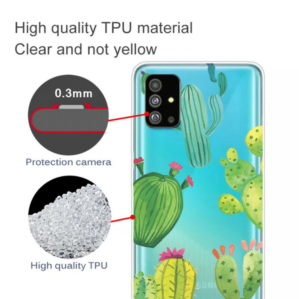 Hoesje voor Samsung Galaxy S20 Cactus Aquarel