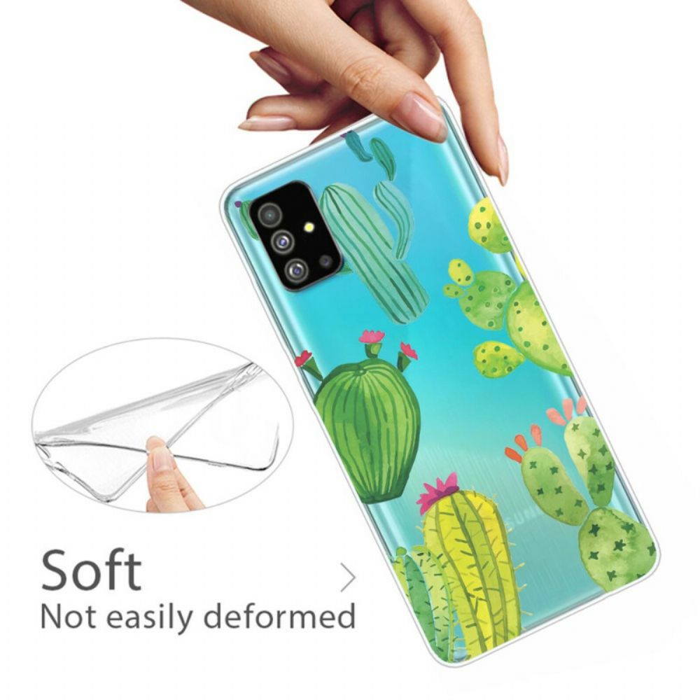 Hoesje voor Samsung Galaxy S20 Cactus Aquarel