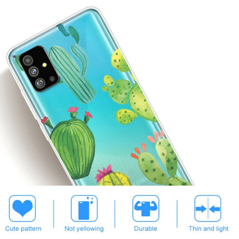 Hoesje voor Samsung Galaxy S20 Cactus Aquarel