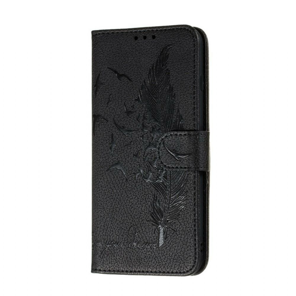 Leren Hoesje voor Samsung Galaxy S20 Kunstleer Leef Je Droom