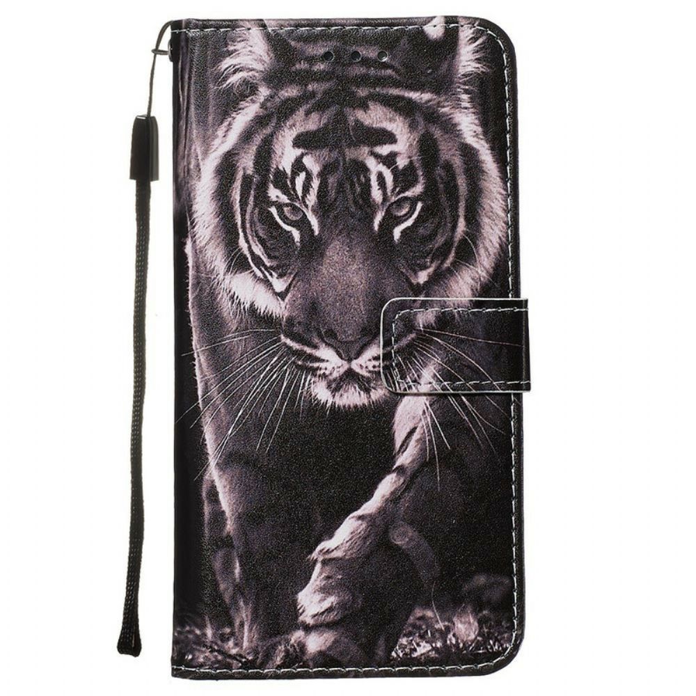 Leren Hoesje voor Samsung Galaxy S20 Nachttijger