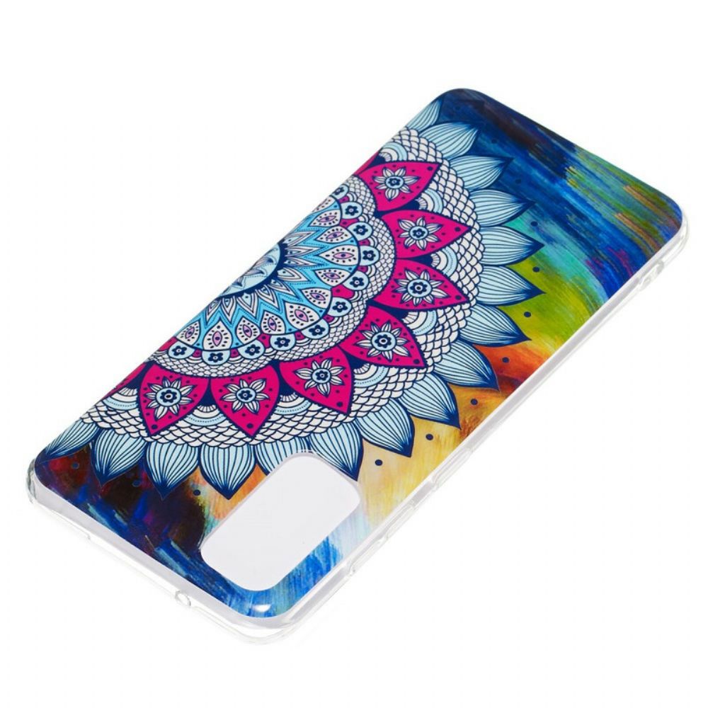 Telefoonhoesje voor Samsung Galaxy S20 Fluorescerende Kleurrijke Mandala