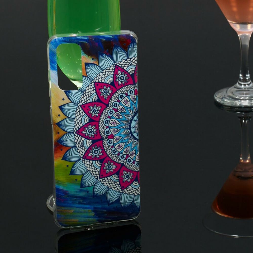 Telefoonhoesje voor Samsung Galaxy S20 Fluorescerende Kleurrijke Mandala
