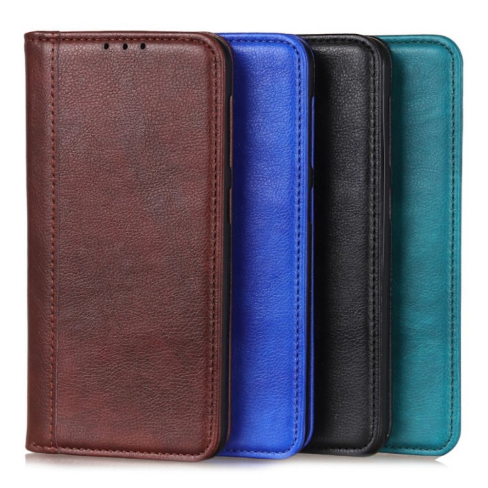 Bescherming Hoesje voor Huawei Nova 9 Pro / Honor 50 Pro Folio-hoesje Elegance Split Litchi Leer