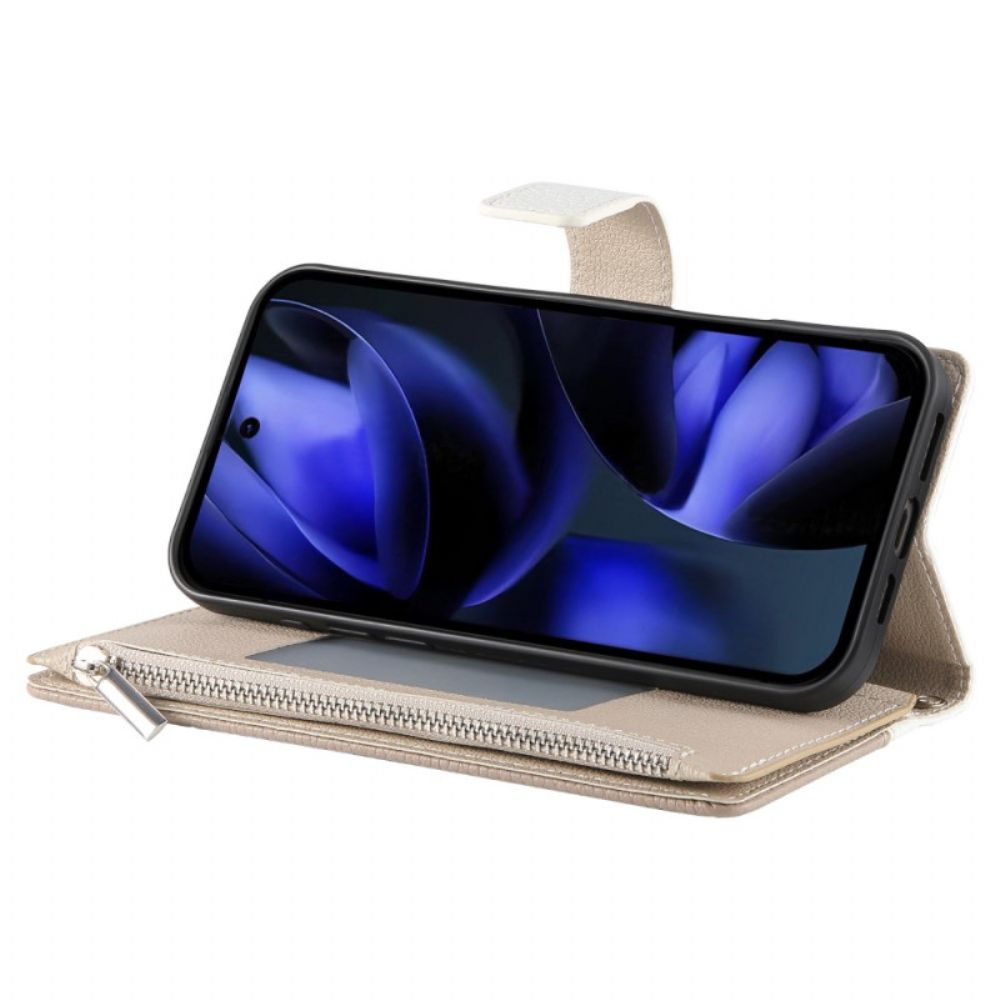 Bescherming Hoesje Google Pixel 10 Pro Xl Tweekleurige Portemonnee