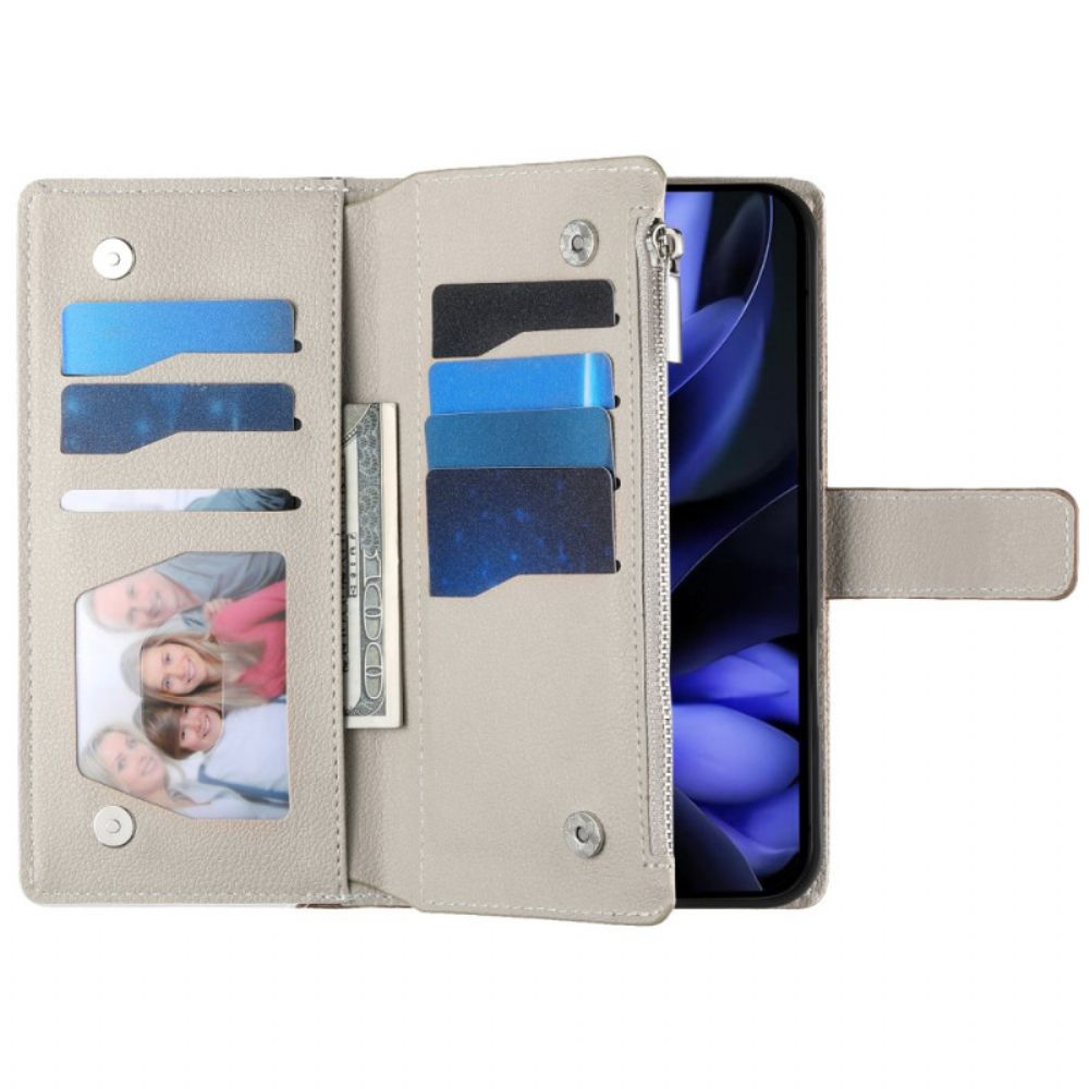 Bescherming Hoesje Google Pixel 10 Pro Xl Tweekleurige Portemonnee