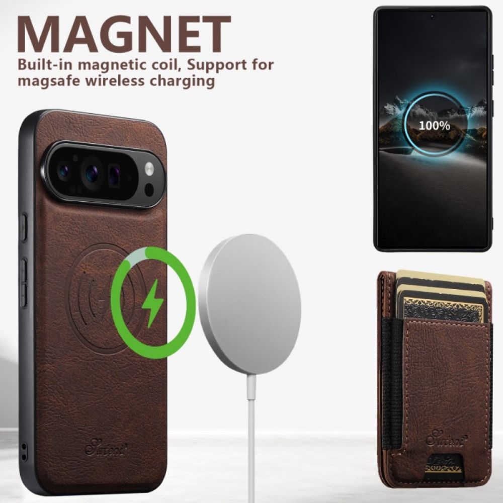 Cover Hoesje Google Pixel 10 Pro Xl Telefoonhoesje Magnetische Suteni-kaarthouder