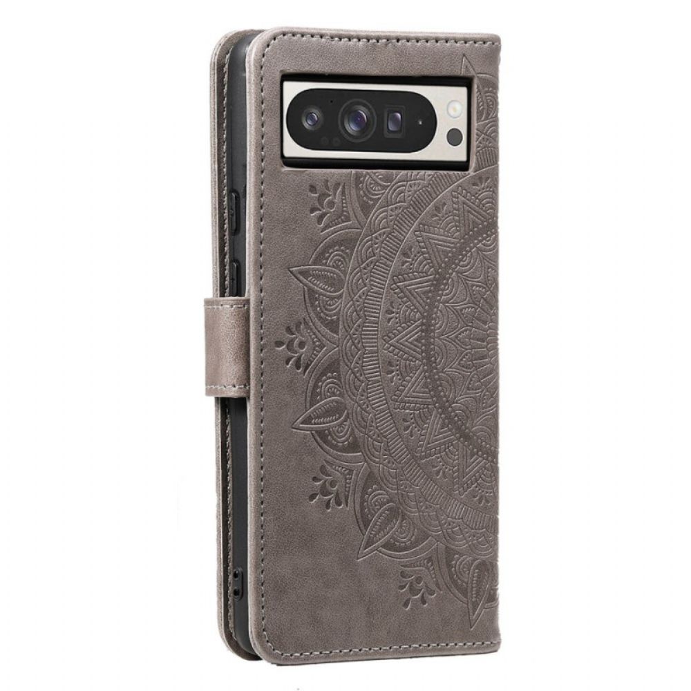 Flip Case Leren Google Pixel 10 Pro Xl Mandala Zon