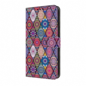Flip Case Leren Google Pixel 10 Pro Xl Patchwork