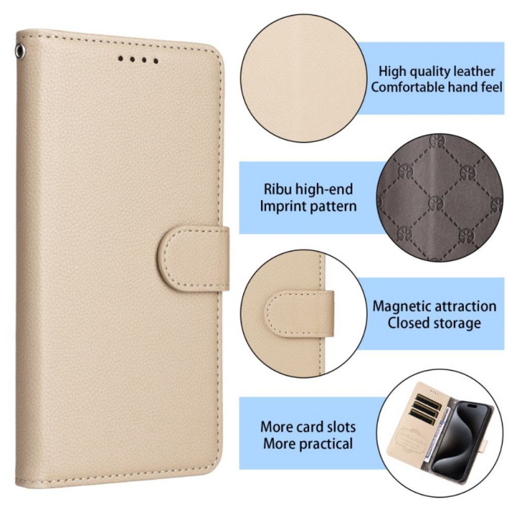 Flip Case Leren Google Pixel 10 Pro Xl Rfid-blokkering