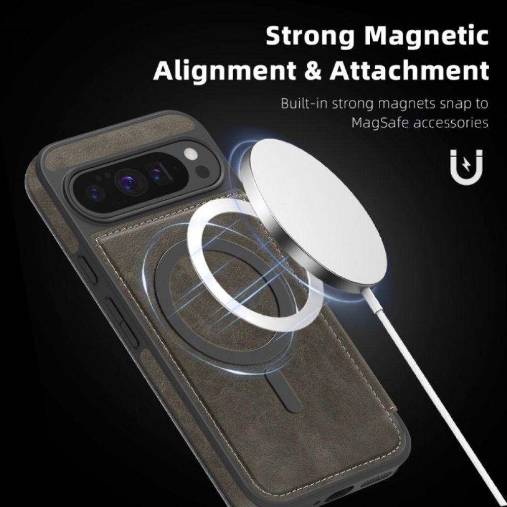 Folio-hoesje Google Pixel 10 Pro Xl Magsafe-compatibel Met Rfid-kaarthouder Bescherming Hoesje