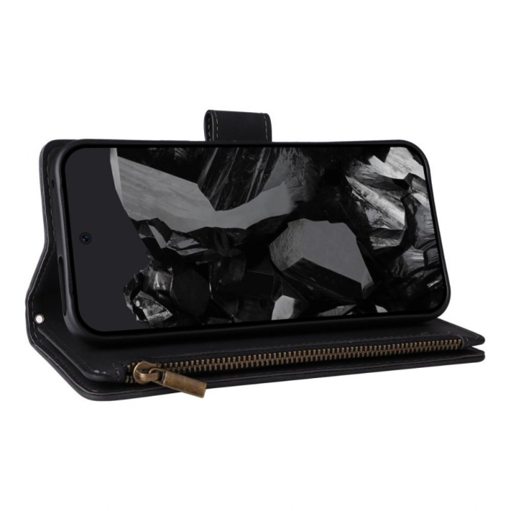 Folio-hoesje Google Pixel 10 Pro Xl Premium Suède Portemonnee