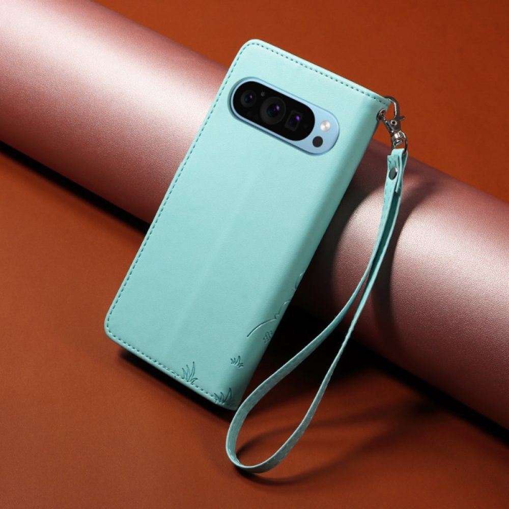 Folio-hoesje Google Pixel 10 Pro Xl Rfid-blokkering En Hondenpatroon