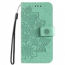 Folio-hoesje Google Pixel 10 Pro Xl Telefoonhoesje Mandala-print Met Bandje