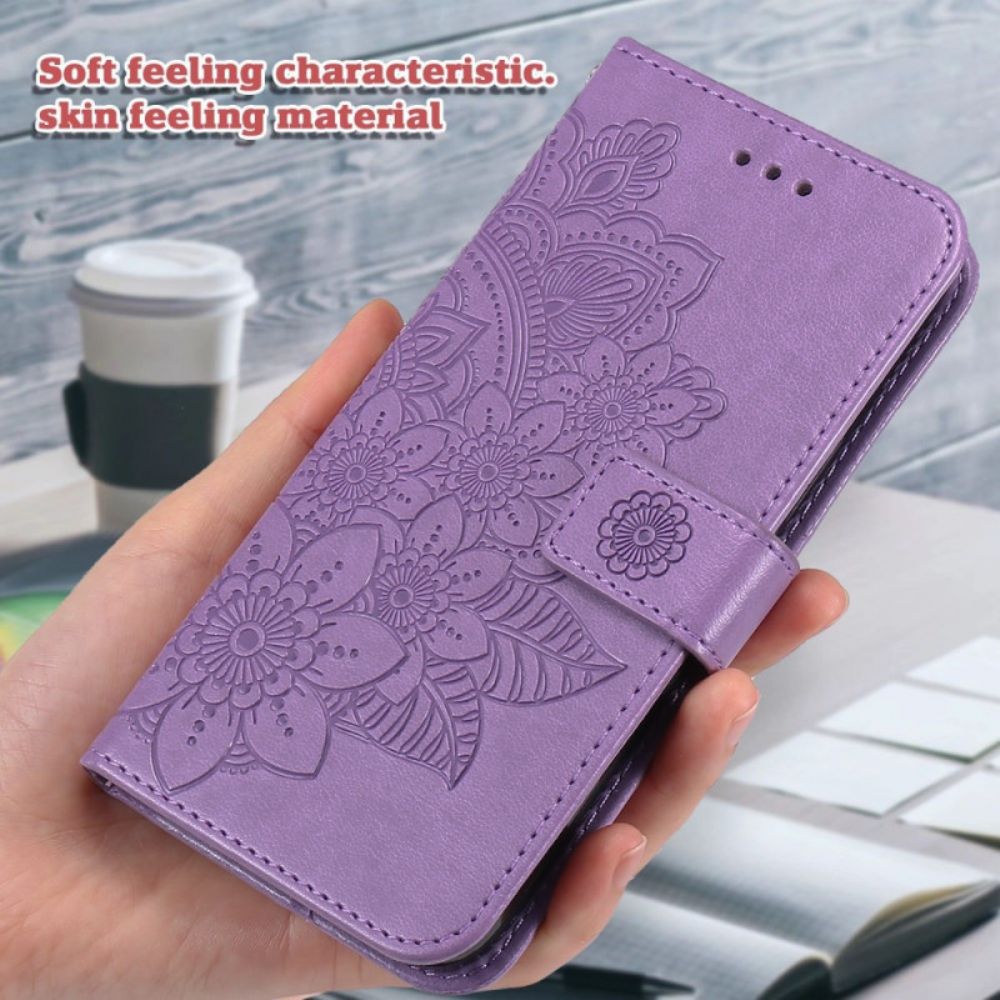 Folio-hoesje Google Pixel 10 Pro Xl Telefoonhoesje Mandala-print Met Bandje