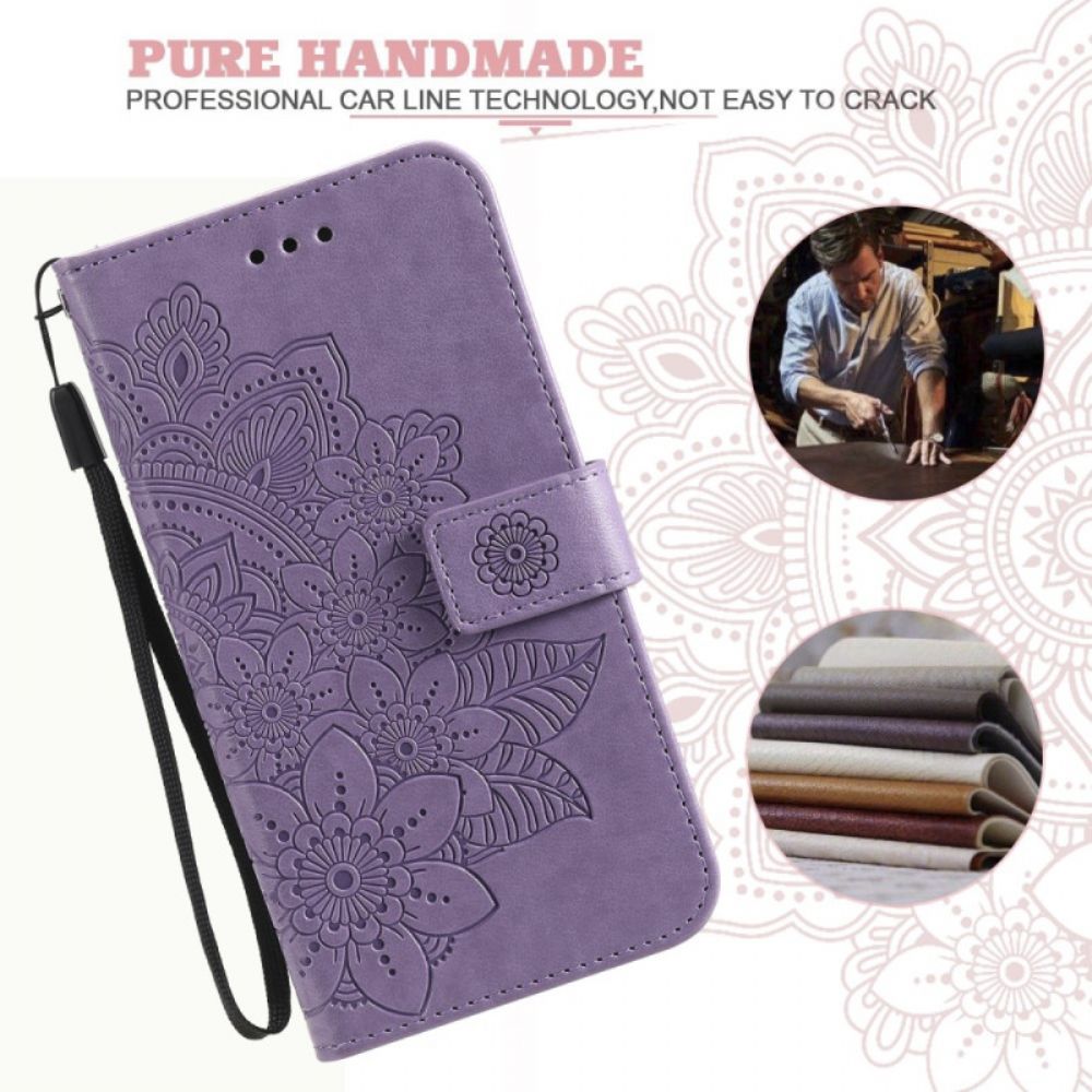 Folio-hoesje Google Pixel 10 Pro Xl Telefoonhoesje Mandala-print Met Bandje
