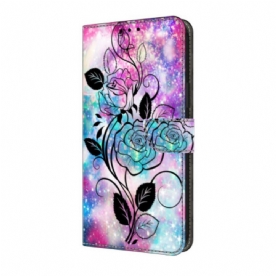 Folio-hoesje Google Pixel 10 Pro Xl Telefoonhoesje Roze En Blauw Patroon