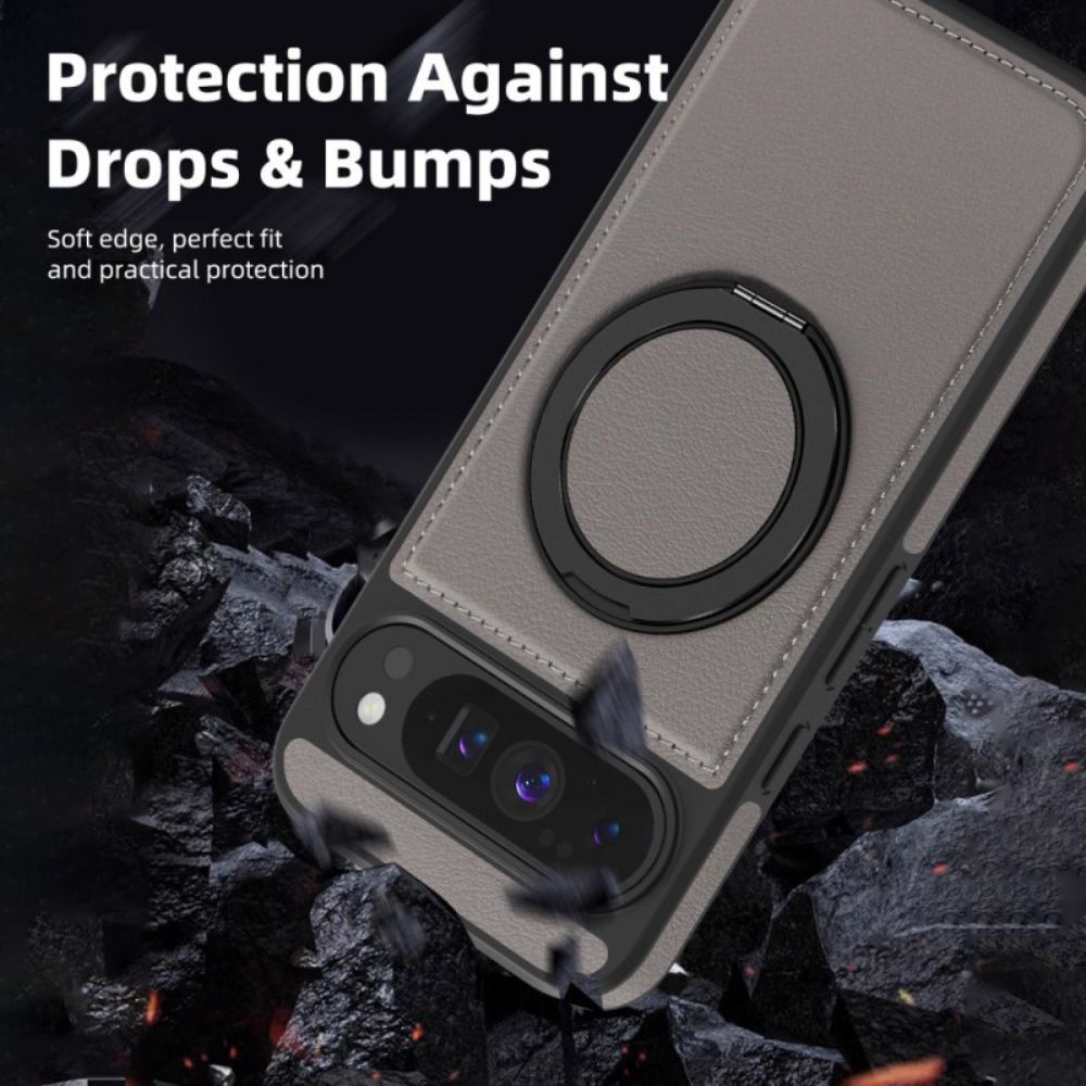 Hoesje Google Pixel 10 Pro Xl Magsafe-compatibele Ringhouder Suède-effect