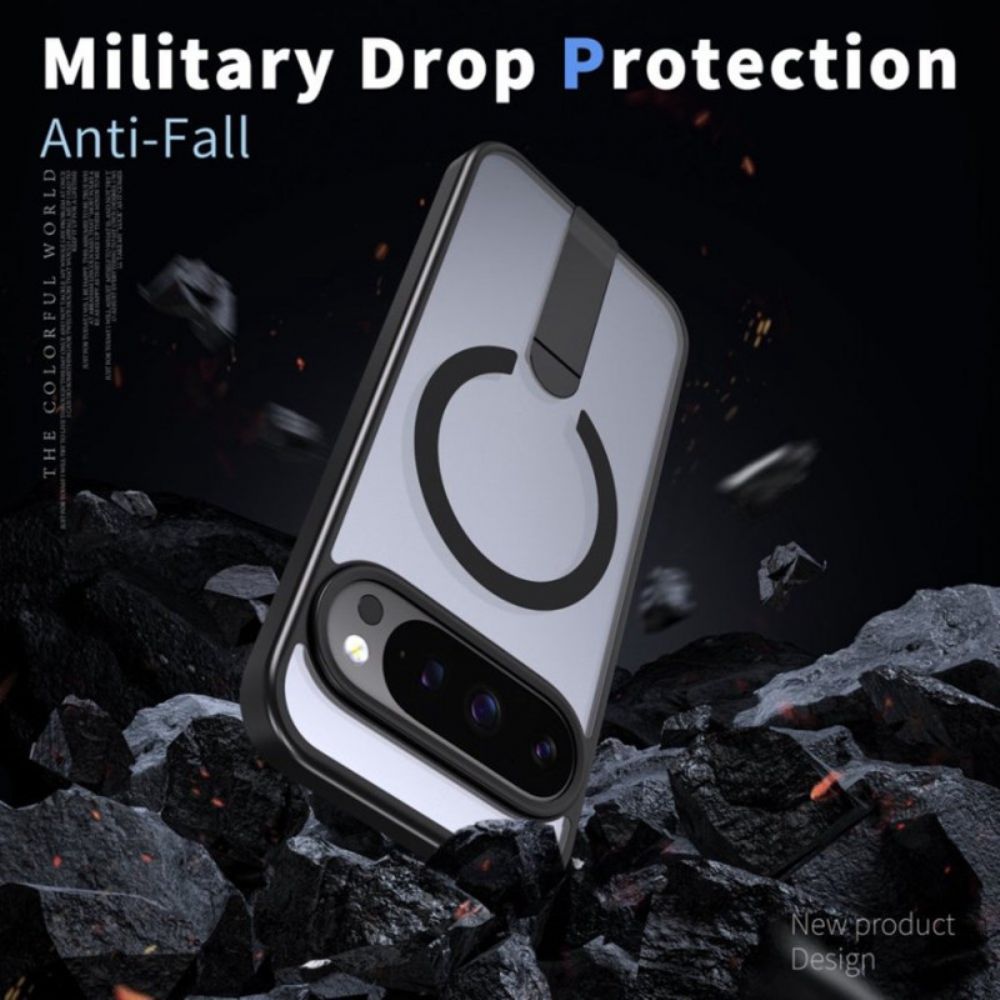 Hoesje Google Pixel 10 Pro Xl Mat Magsafe-compatibel Met Houder Bescherming Hoesje