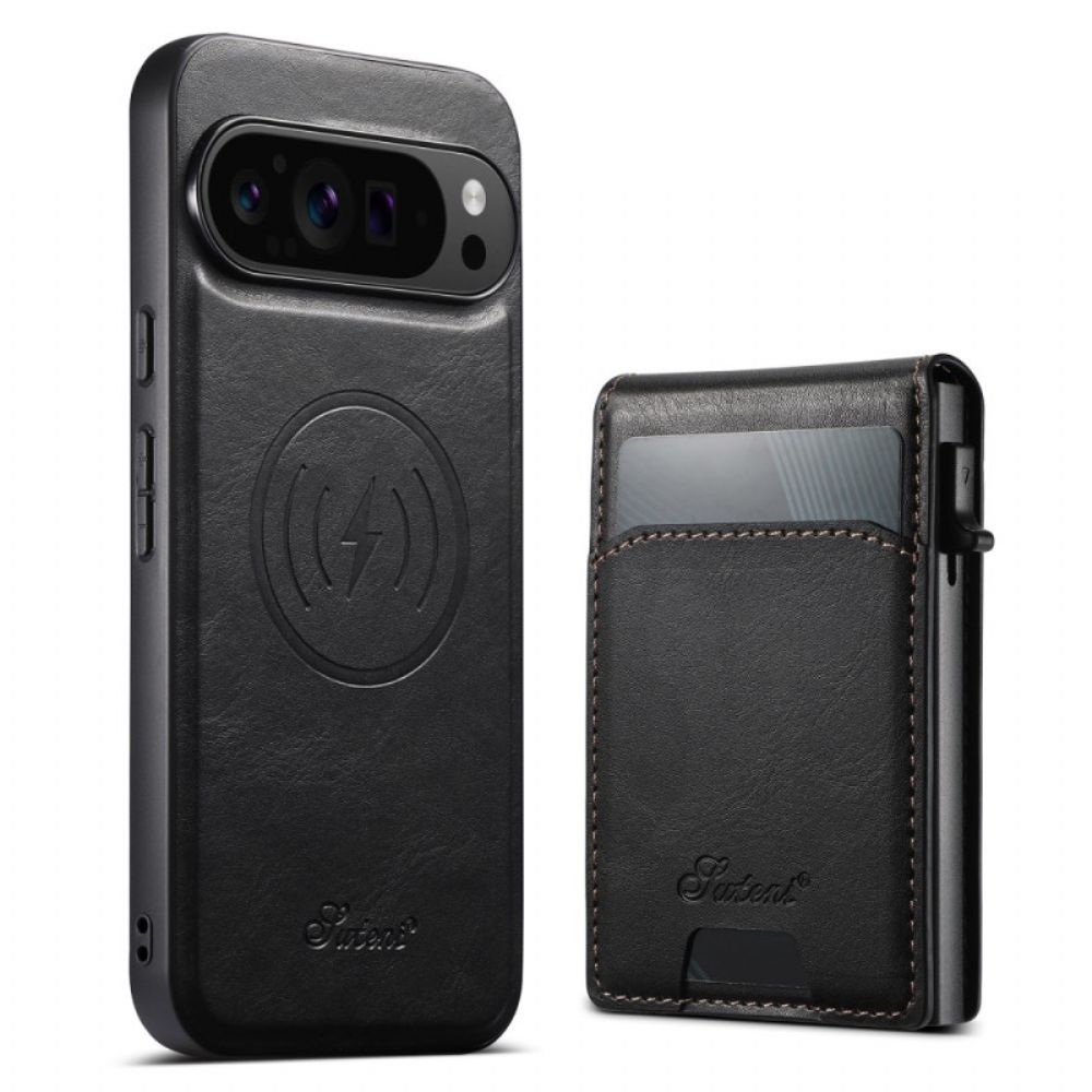 Hoesje Google Pixel 10 Pro Xl Suteni-kaarthouder En Geïntegreerde Standaard