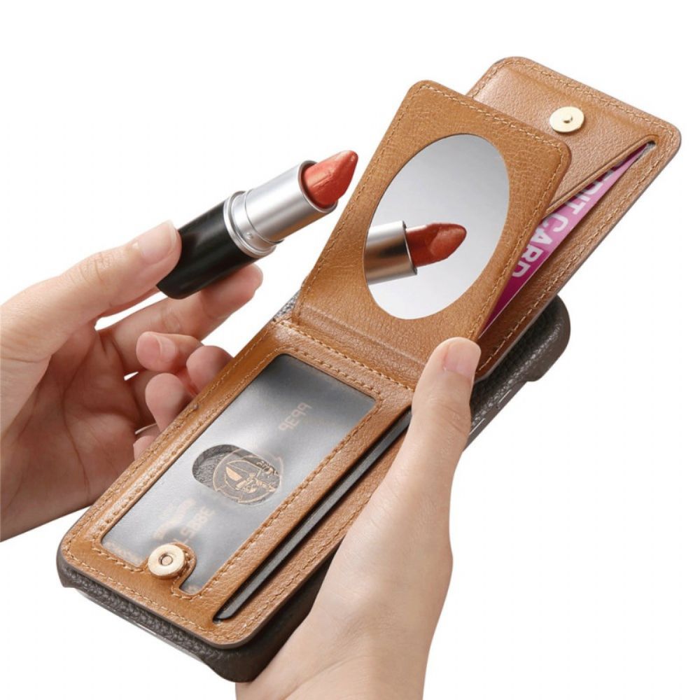 Hoesje Voor Google Pixel 10 Pro Xl Kaarthouder En Spiegel