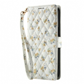 Leren Hoesje Google Pixel 10 Pro Xl Bloemen Bescherming Hoesje