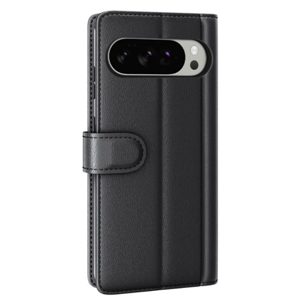 Leren Hoesje Google Pixel 10 Pro Xl Echt Leer Bescherming Hoesje