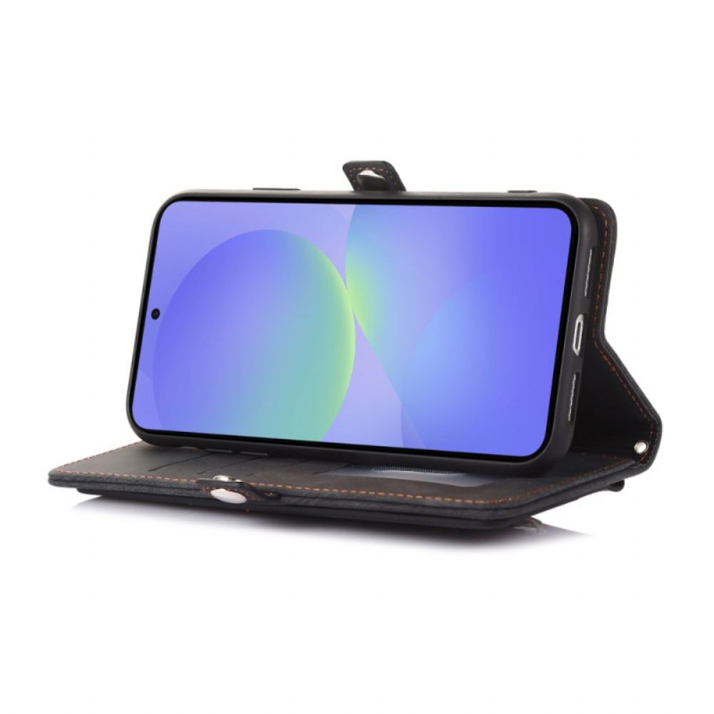 Leren Hoesje Google Pixel 10 Pro Xl Portemonnee Met Suède-effect