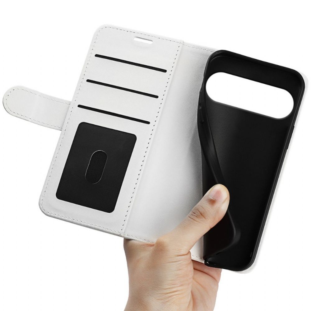 Leren Hoesje Google Pixel 10 Pro Xl Vintage Bescherming Hoesje