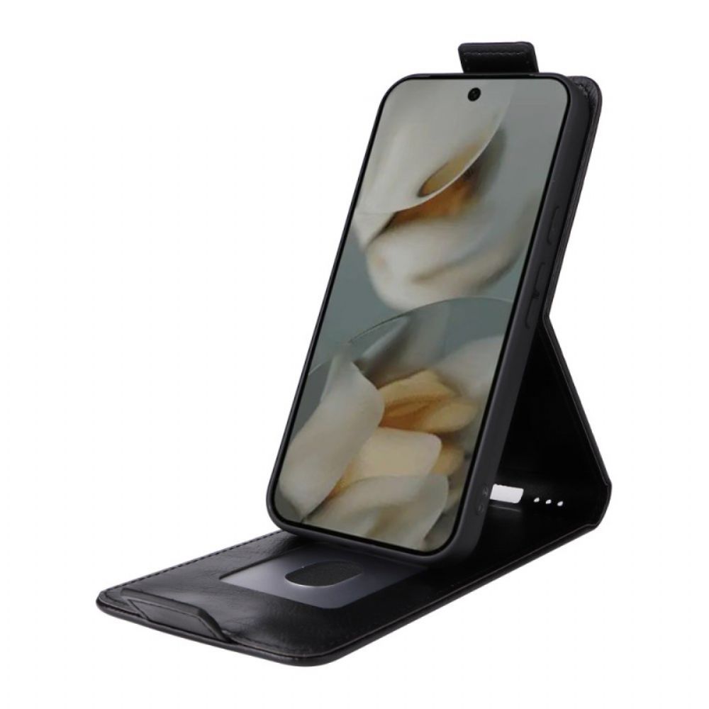 Leren Hoesje Voor Google Pixel 10 Pro Xl Verticale Klep