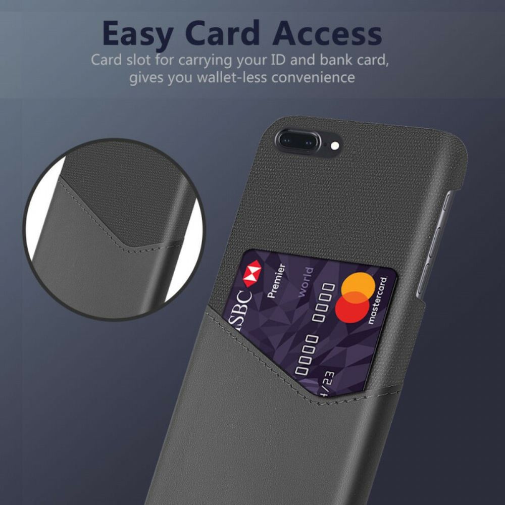 Hoesje voor iPhone 8 Plus / 7 Plus Ksq-kaarthouder