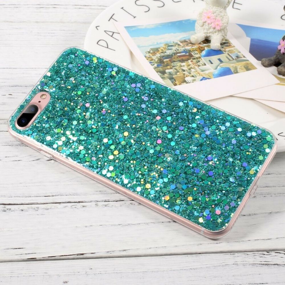 Hoesje voor iPhone 8 Plus / 7 Plus Premium Glitter