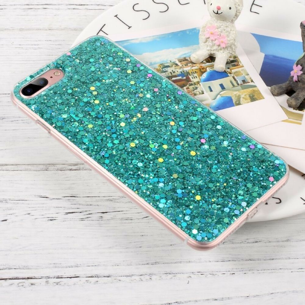 Hoesje voor iPhone 8 Plus / 7 Plus Premium Glitter
