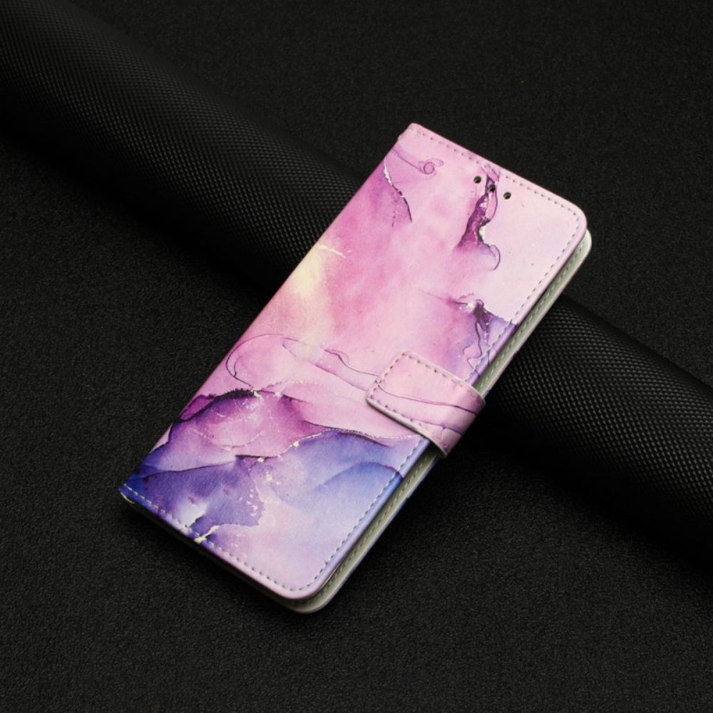 Folio-hoesje Google Pixel 8 Gemarmerde Bandjesstijl