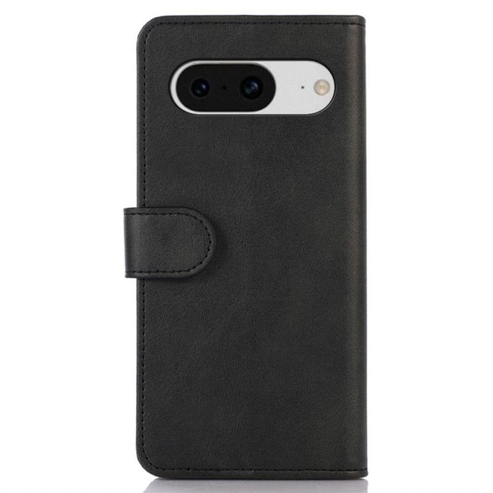 Folio-hoesje Google Pixel 8 Telefoonhoesje Klassieke Leerstijl
