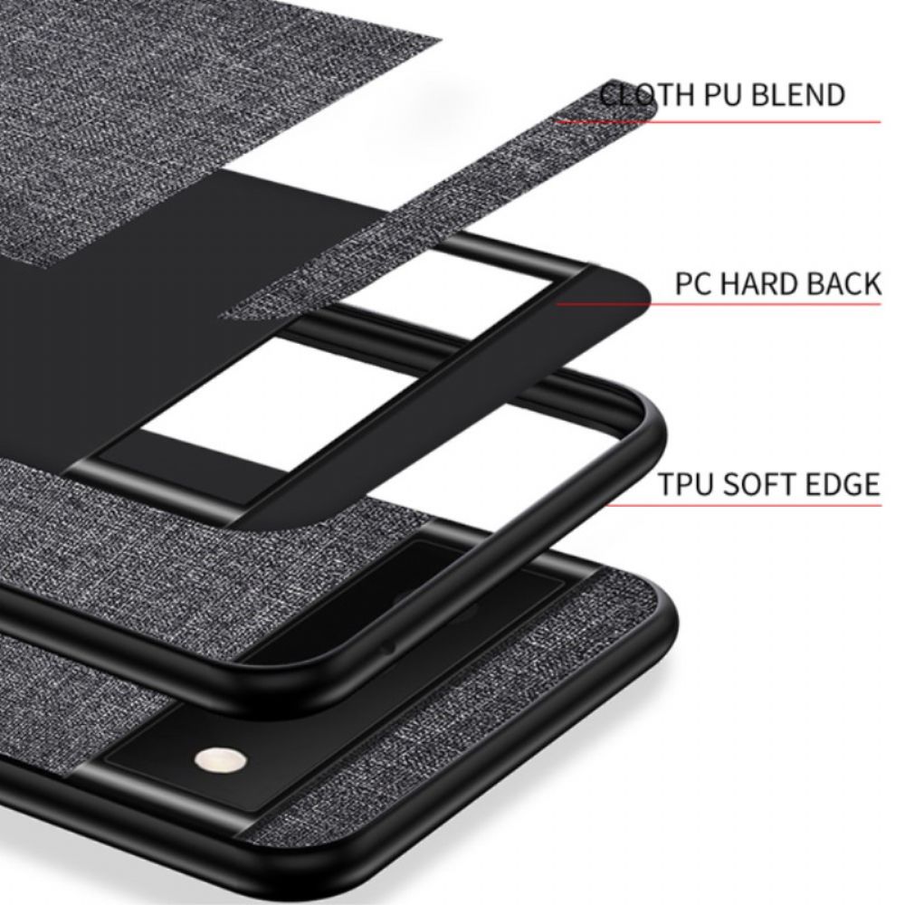 Hoesje Google Pixel 8 Stoffen Bekleding Bescherming Hoesje