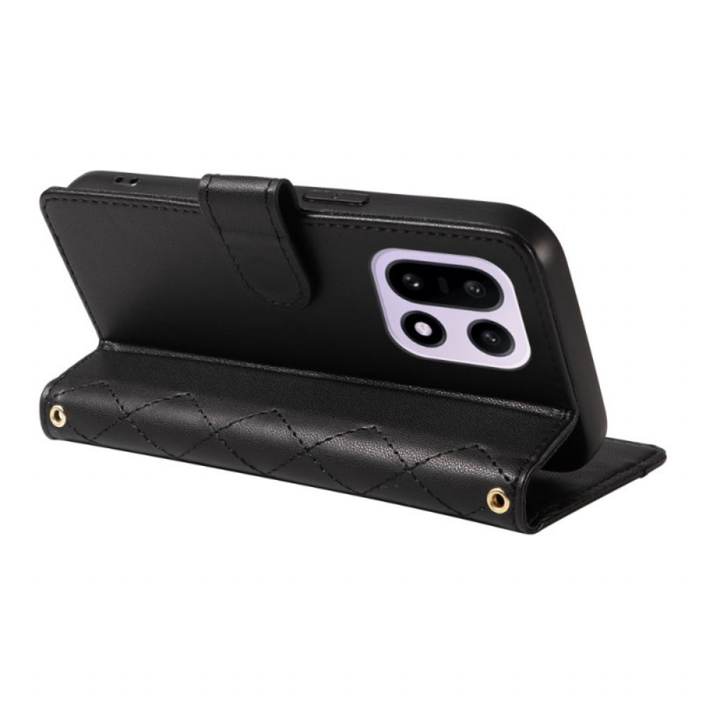 Bescherming Hoesje Oneplus 15 Gewatteerd Met Schouderriem En Riempje