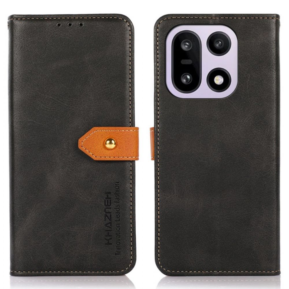 Bescherming Hoesje Oneplus 15 Khazneh Gouden Sluiting