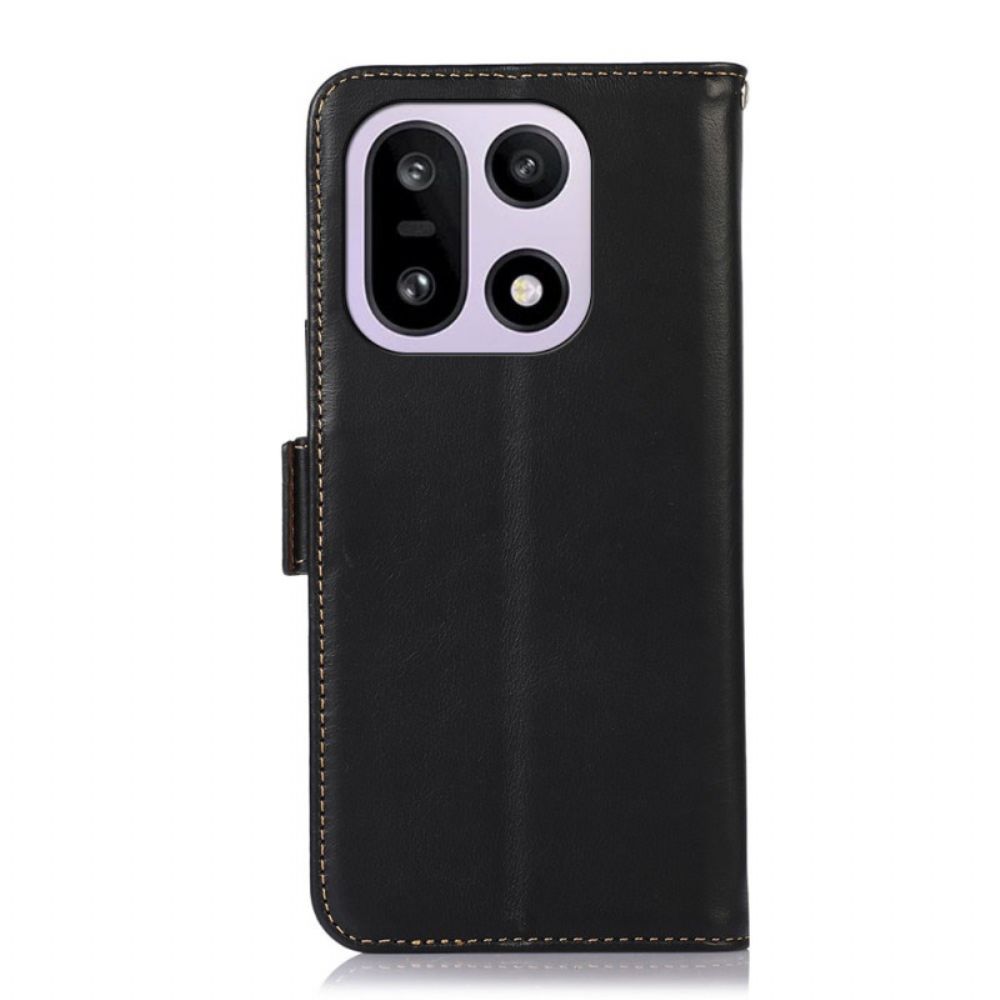 Folio-hoesje Oneplus 15 Telefoonhoesje Rfid-blokkerend Leer