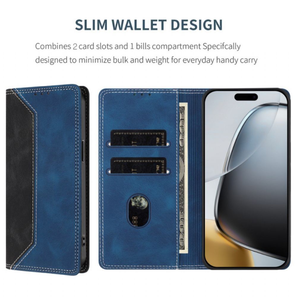 Folio-hoesje Oneplus 15 Tweekleurige Rfid-bescherming