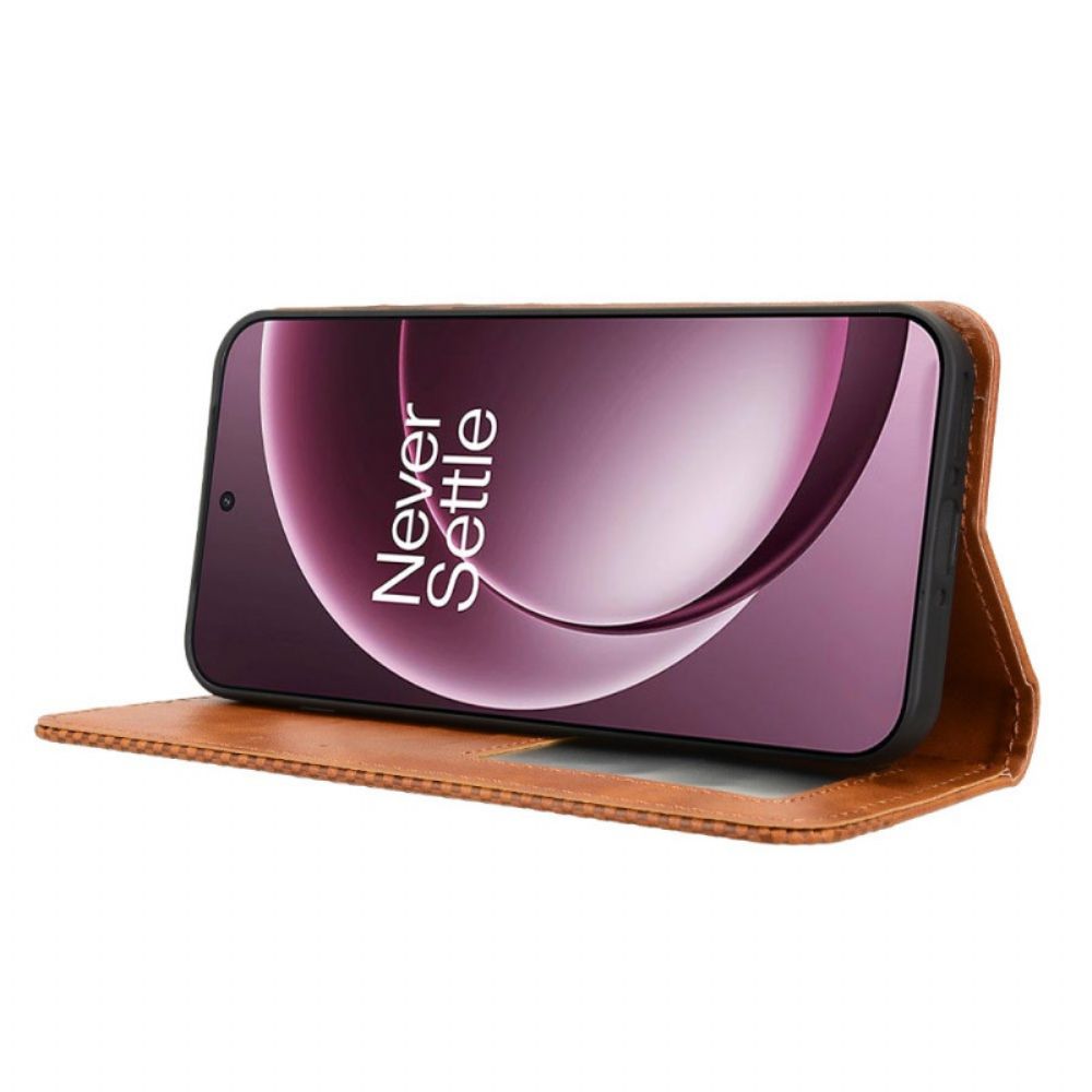 Folio-hoesje Oneplus 15 Vintage Rand Bescherming Hoesje