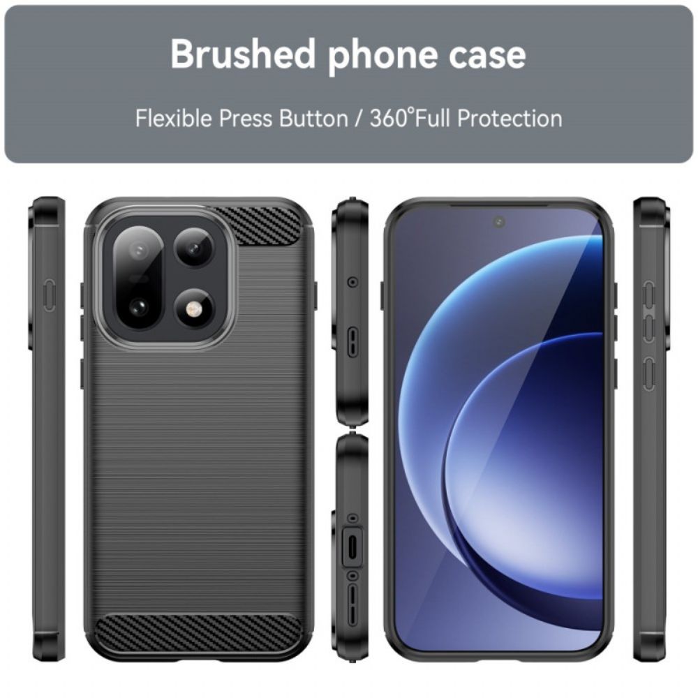 Hoesje Oneplus 15 Geborstelde Koolstofvezel Bescherming Hoesje