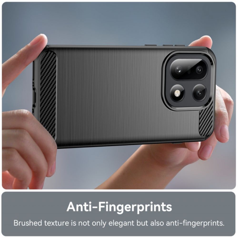 Hoesje Oneplus 15 Geborstelde Koolstofvezel Bescherming Hoesje