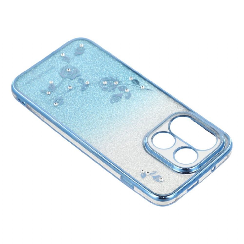 Hoesje Oneplus 15 Gradientbloemen En Pailletten