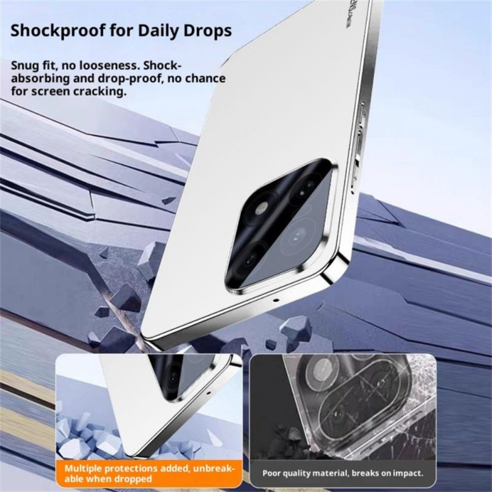 Hoesje Oneplus 15 Krasbestendig Gegalvaniseerd Frame