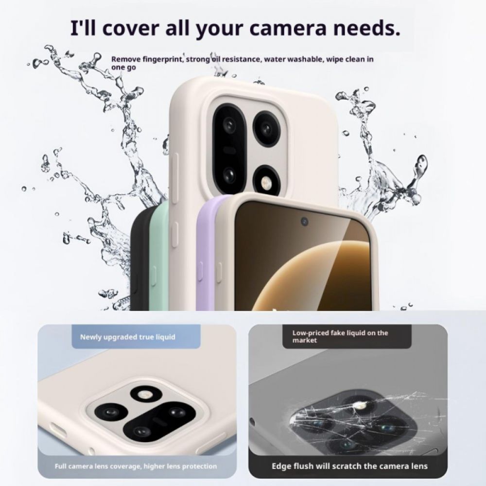 Hoesje Oneplus 15 Vloeibare Siliconen Bescherming Hoesje